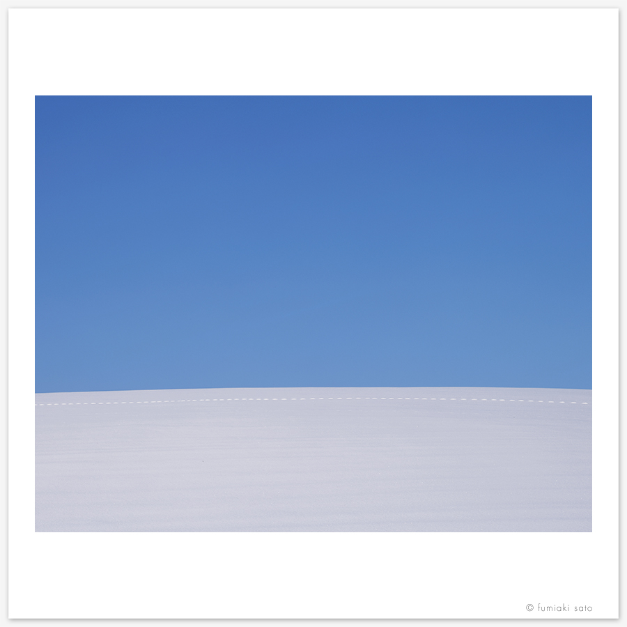 時の足あと stitch on snow