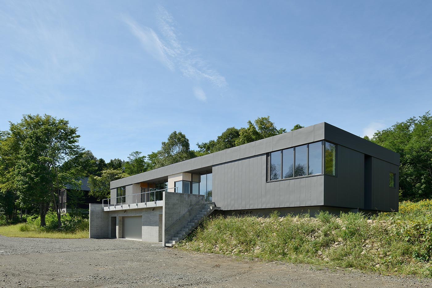 御料の家の外観