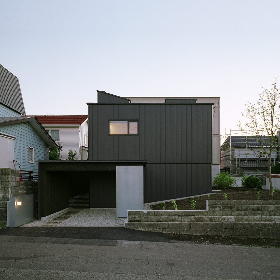 ウチ庭のある家の外観