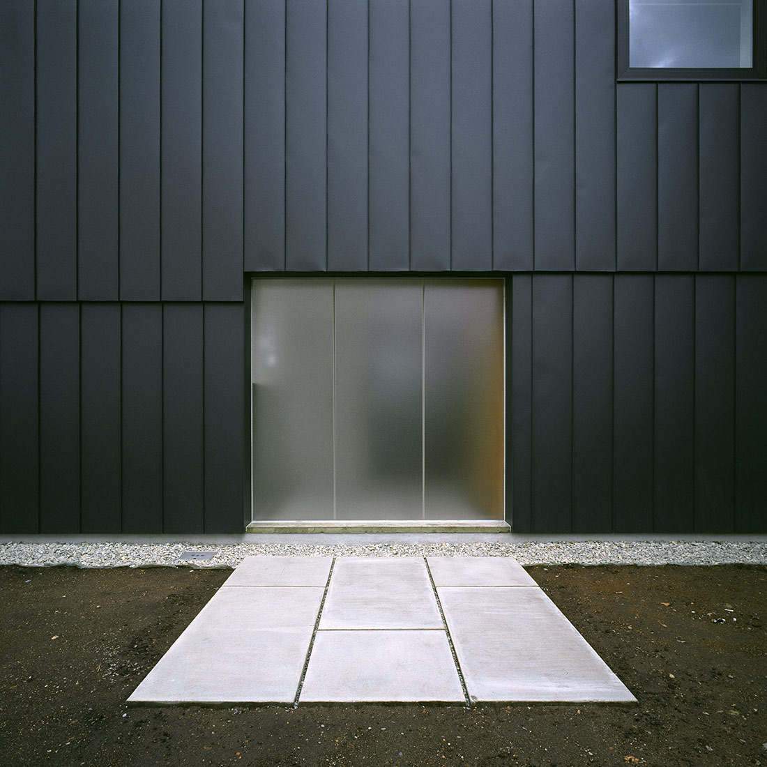 ウチ庭のある家の外観