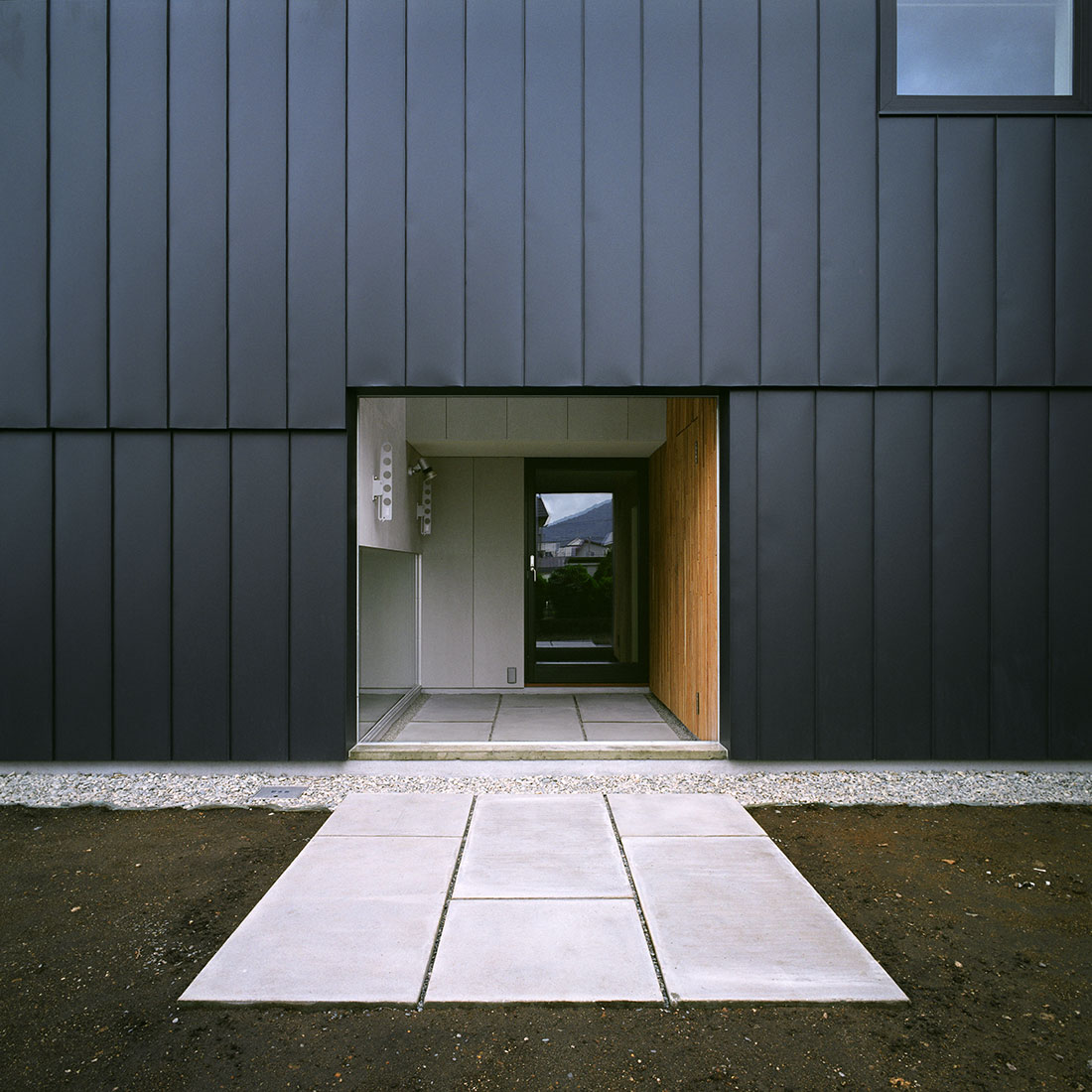 ウチ庭のある家の外観