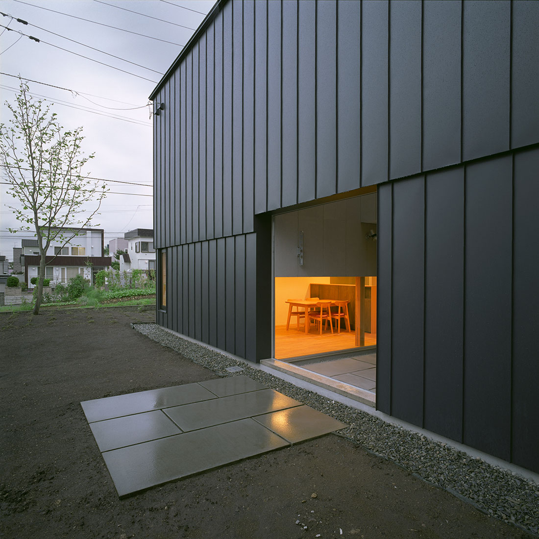 ウチ庭のある家の外観